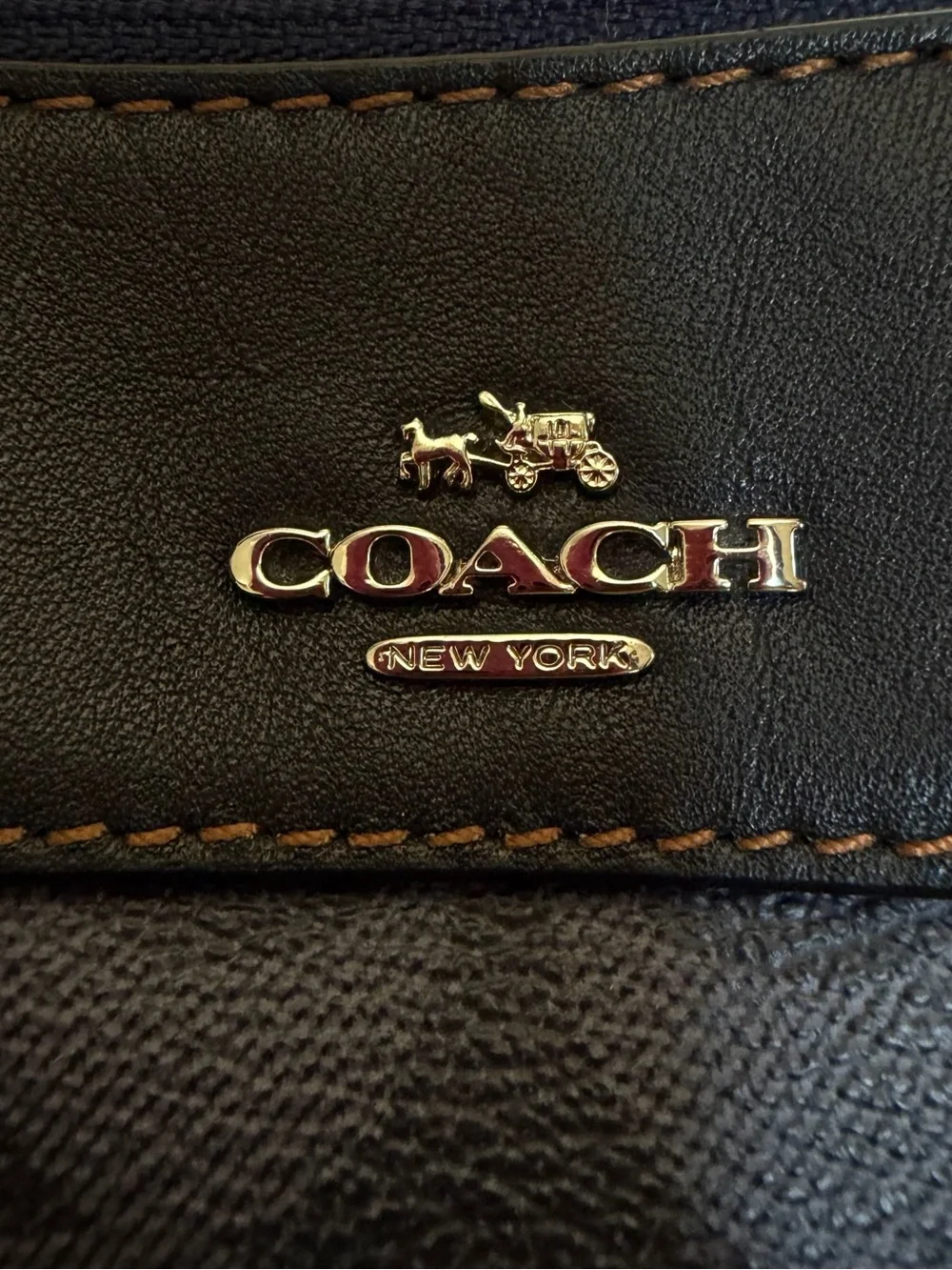 Coach Navy Blue Mini Bennett Satchel Handbag